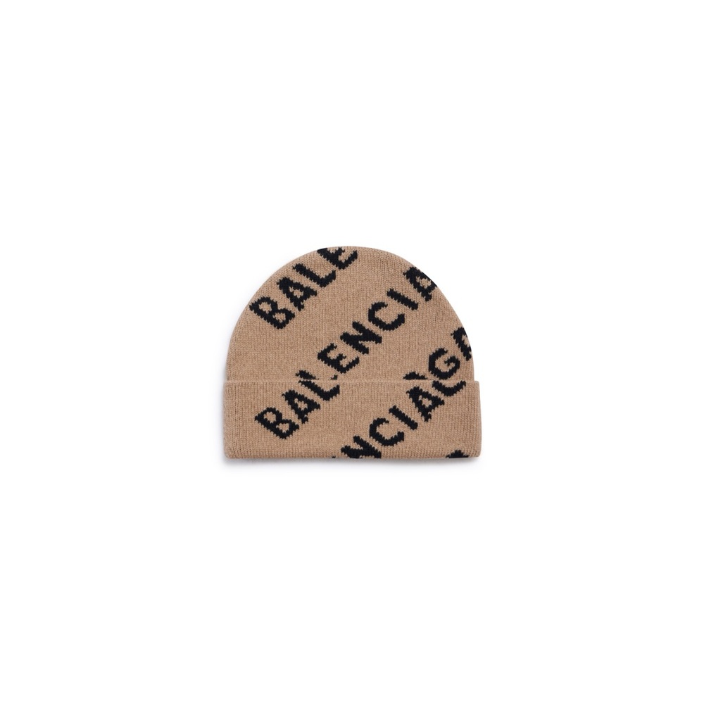 Balenciaga Allover Logo Beanie